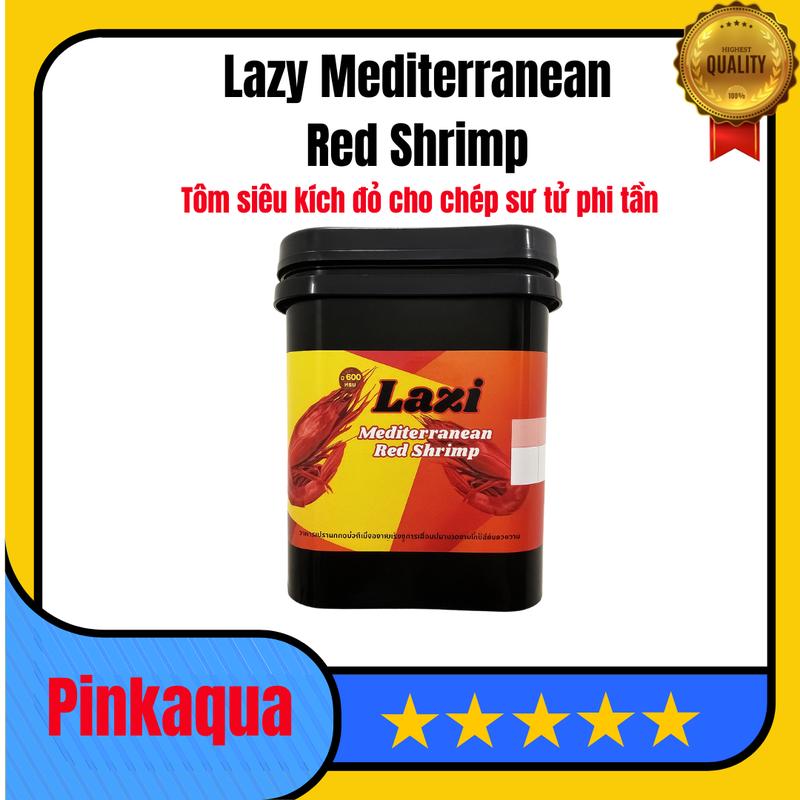 Tôm đỏ Địa Trung Hải LAZY Thức ăn nhập khẩu cao cấp siêu kích đỏ tăng màu vượt trội nhanh chóng cho cá chép sư tử phi tần