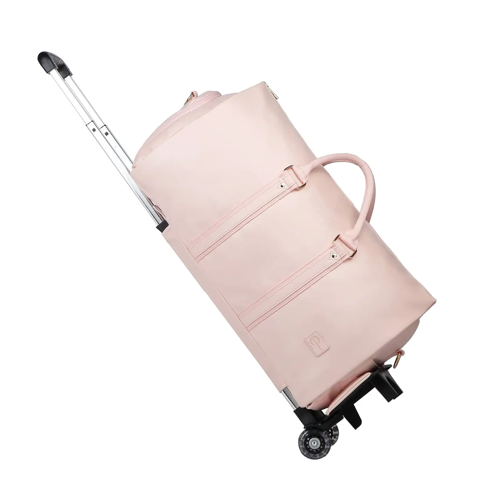 Rolling Garment Bags,Garment Bag with Wheels Travel Garment Bag with Shoe Compartment Rolling Duffle Bag with Wheels, A11-Pink, Fashion