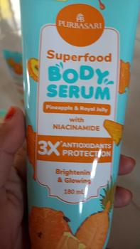 Product Review of [ISI 4] NIKITA MIRZANI x Purbasari Superfood Series Set - Body Serum + Shower Scrub + Body Scrub + Exfoliating Gel from L**a 3