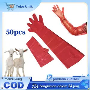Sarung Tangan Inseminasi Buatan 50pcs IB Glove Sarung Tangan IB Untuk Domba Kambing Sapi Kerbau Dll