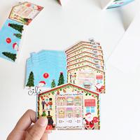 Gambar (HT-XMAS063) tag ucapan merry christmas SANTA'S HOUSE dari i am CiLi Kota Tangerang 4 Tokopedia