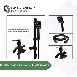 SHOWER TIANG PAKET KRAN CABANG/KRAN SHOWER/SHOWER MANDI Selang