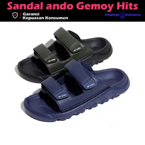 ando Sandal Pria Gemoy sandal harian kasual dan sandal sopan selop sendal karet sopan 40-43
