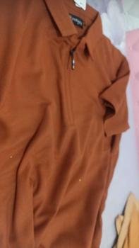 Product Review of Baju Kaos Polos Shirt Resleting Depan Lengan Pendek Kerah Polos Zipper Katun from s**a 0
