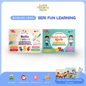 [2 BUKU] BUKU ACTIVITY BUKU BELAJAR ANAK BERGAMBAR UNTUK USIA 2-3 TAHUN MENGENAL BENTUK & WARNA
