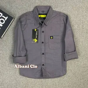 Kemeja Anak Lengan Panjang Untuk Usia 2-13 Tahun Fashion Premium Warna Terakota Moca Burgundi Crem Navy Sage Soft blue Lengkap Pasangan Adik Kakak