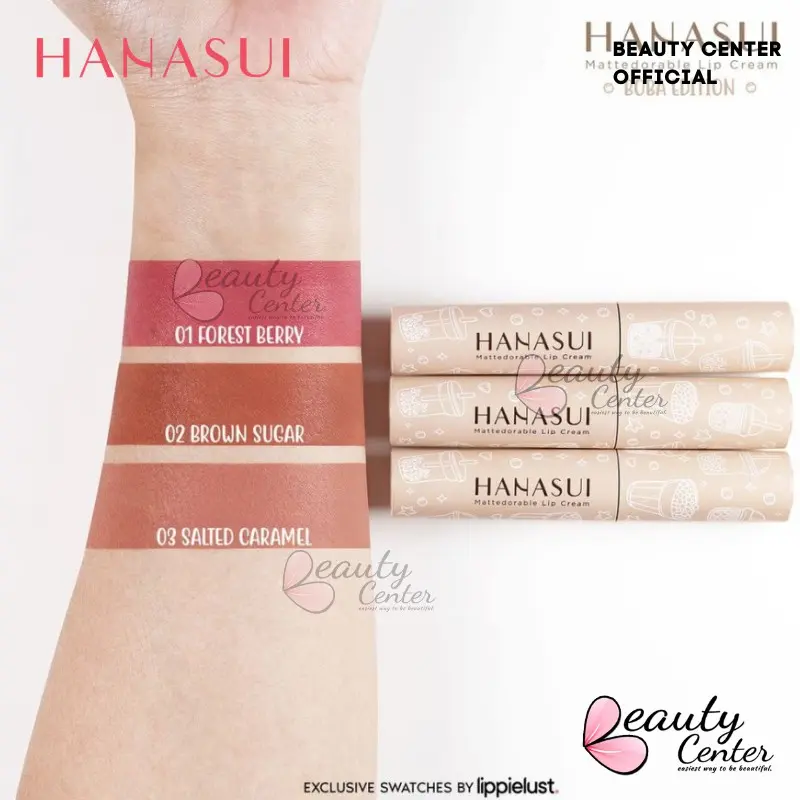 HANASUI MATTEDORABLE LIP CREAM BOBA EDITION 3