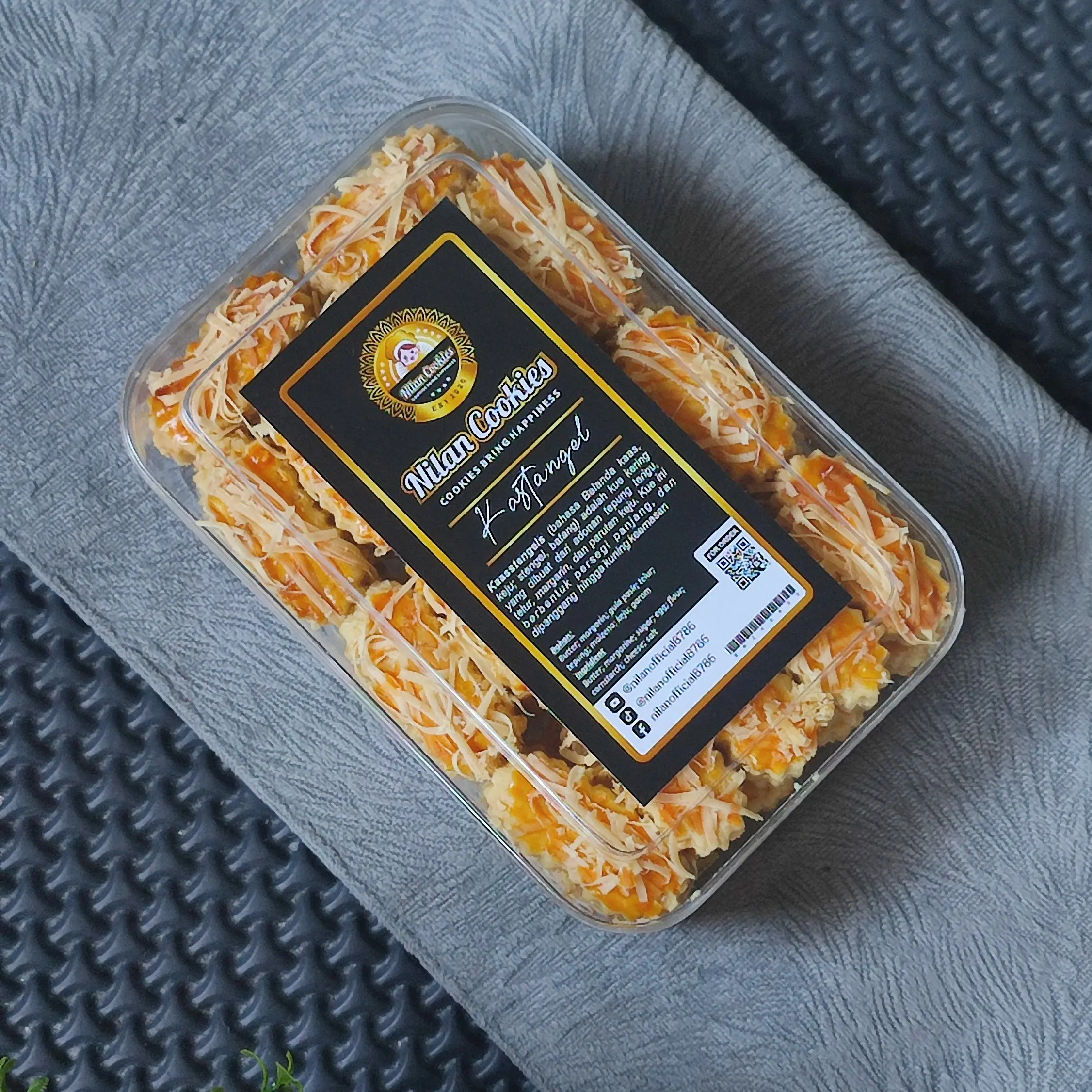 KASTENGEL COOKIES KEJU HOMEMADE Kering Food Snacks Cheese Toples Kotak
