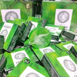 6 Pcs Sabun Leafhea Original mencerahkan mengencangkan Soap Memutihkan balok tumerik sabunaha Pencerah Berjerawat