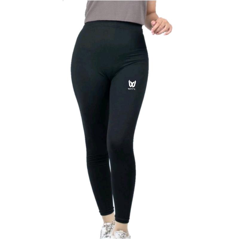 Legging laging sport pria wanita celana panjang olahraga hitam putih navy sport Manset Outdoor 3