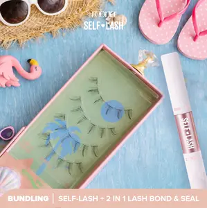 ROONA (Bundling) Self-Lash + Bond & Seal. DIY Eyelash Extension & Glue Set | Individual Lash, Pasang Sendiri Eyelash Extension. Bulu Mata Palsu dan Lem, Lash & Adhesive Set