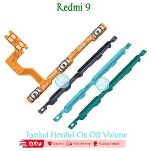 Tombol Flexibel On Off Volume Untuk Redmi 9 Fleksibel On Off Volume Tombol Luar Tombol Power Pernik Rubber Tombol Keyped Handphone