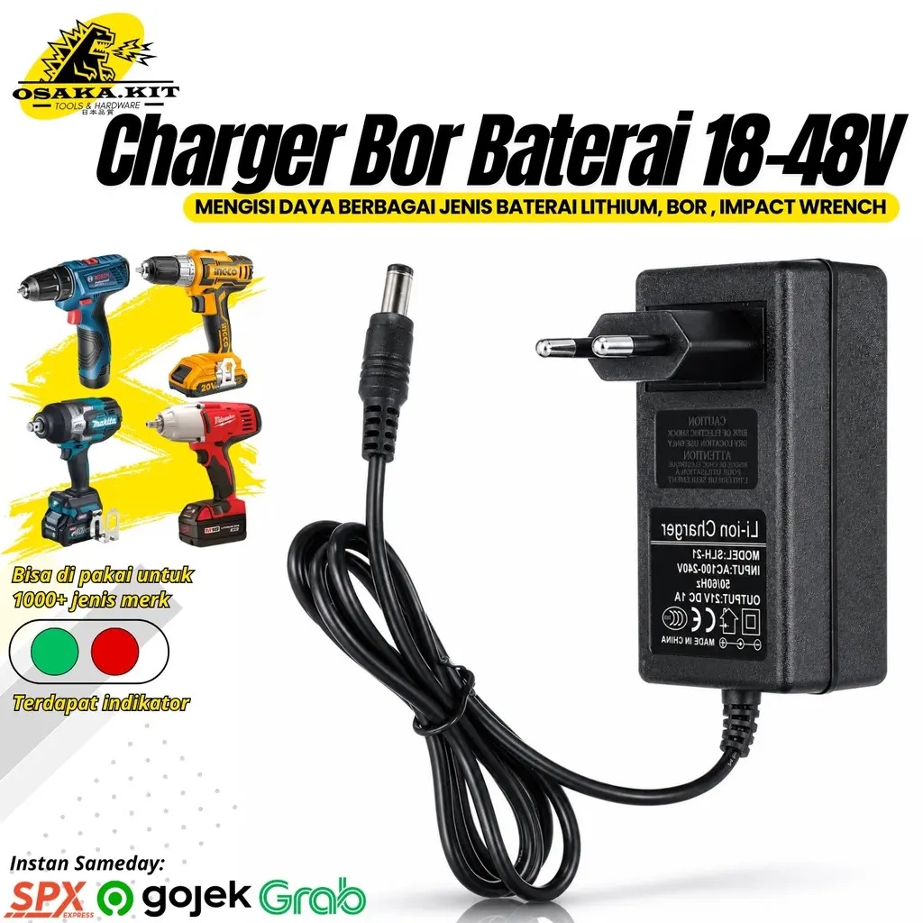 Charger Impact Wrench 18v 21v 48v 88v Cas bor baterai impact wrench cordless