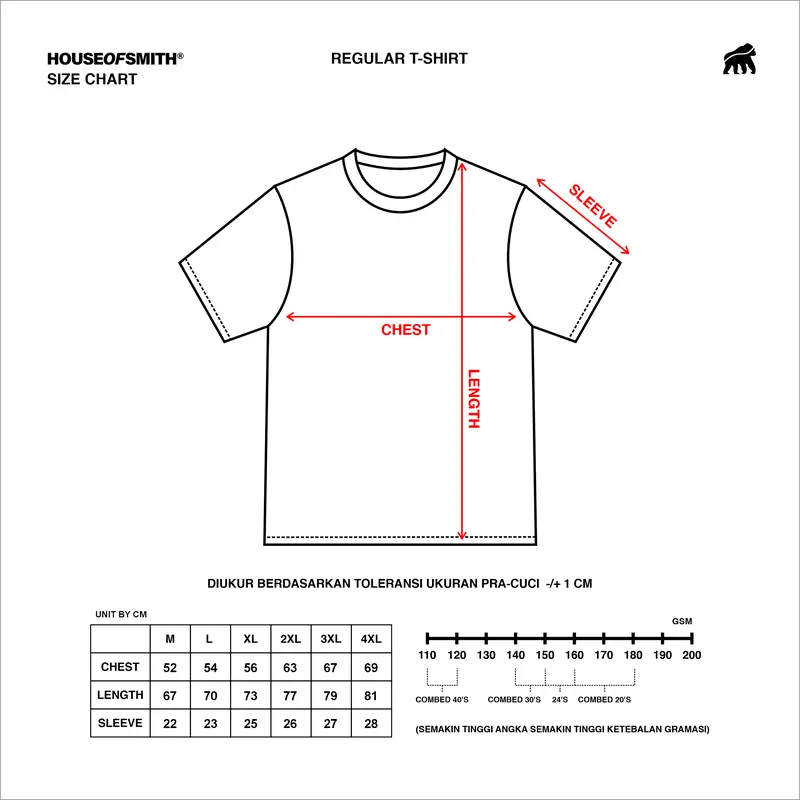 House of Smith T Shirt Dream Black #18 - Kaos Pria Lengan Pendek