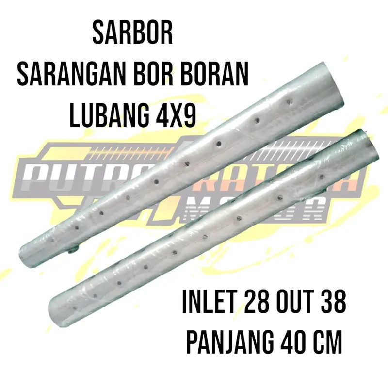 saringan knalpot sarbor, sarteng, sarful panjang 40cm Motorcycle Racing 8