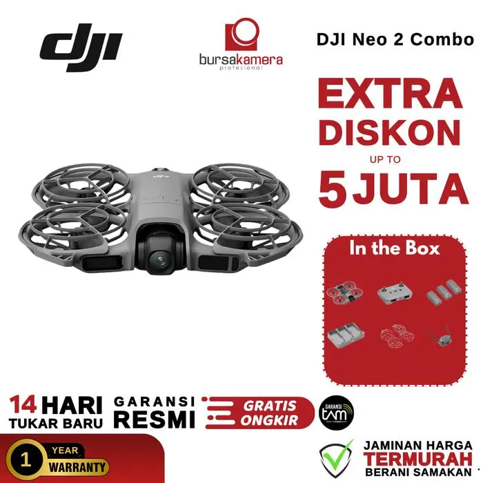 DJI Neo 2 Combo Drone  / DJI Neo 2 Basic Drone Camera 4K Ultra-Stabilized Video DJI Neo 2 Combo RC DJI Neo2 Fly More Combo No RC DJI Neo 2 Motion Combo DJI Neo 2 Combo Drone Only GARANSI RESMI - Combo RC