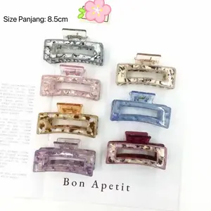 NEW Jepit Rambut Korea Fashion Premium Jedai Motif Marmer ANTI PECAH High Quality Clips Terbaru