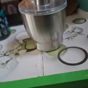 LYBH * suanvinzlie Cobek Stianless/Penggiling Baja Tahan Karat 304, Penggiling Bawang Putih Penumbuk Bawang Putih Padat Baja Tahan Karat Penggiling Rumah Tangga dan Panci Penumbuk Manual Penghancur Bawang Putih Mortar Bawang Putih/cobek Stianless/Pakar