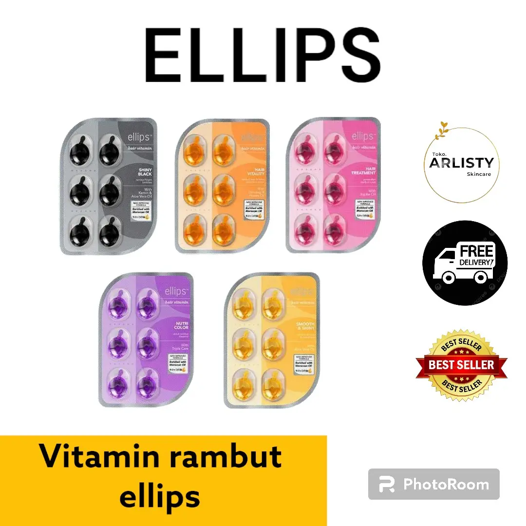 Ellips Vitamin Rambut, BUNDLING ISI 6 KAPSUL. Haircare, Perawatan Rambut.