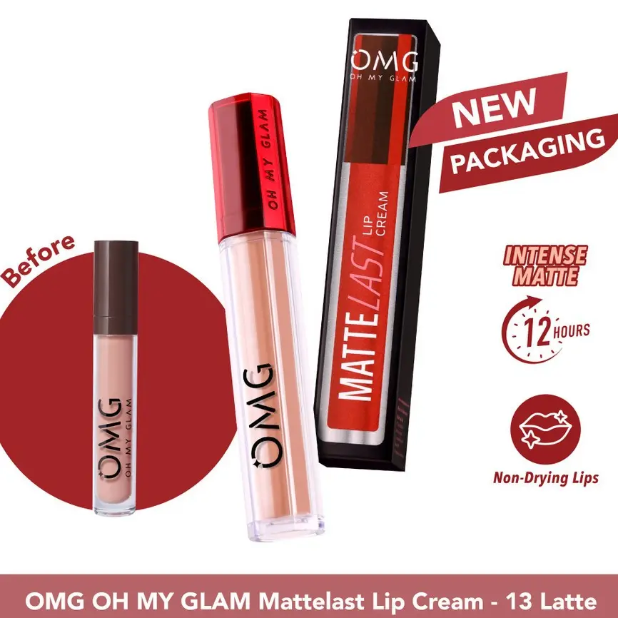 OMG Oh My Glam Matte Kiss Lip Cream - Coffee Edition - Social Edition