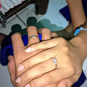 Harside Cincin Pasangan Strip Möbius Hadiah Cincin Pasangan Perak Sterling Untuk Pacar Free Box