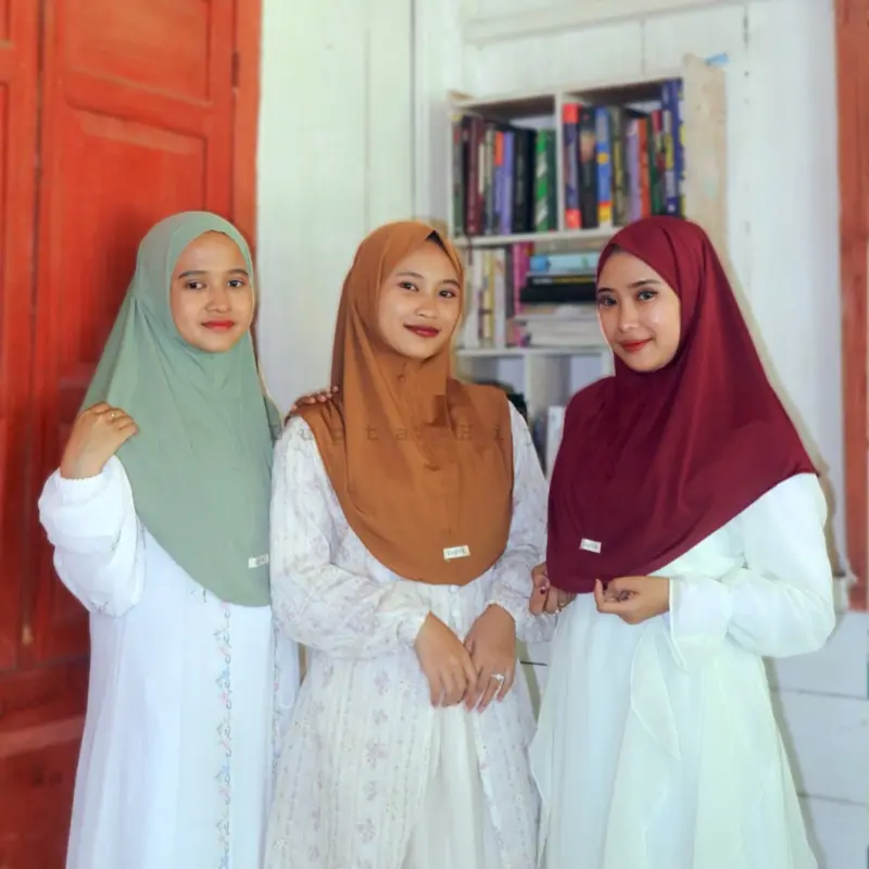Hijab instan bergo malay non ped antem jilbab menutup dada size M jersey premium Daily Hijab 1