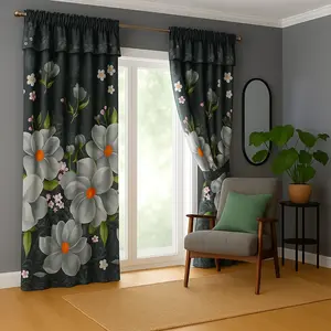 Gorden Pintu Serut Bahan Halus Uk 100 x 200 cm Polyester Tahan Debu Tirai Pintu Kamar Tidak Tembus Pandang Gorden Ventilasi Curtain Sekat Ruangan Estetik Dekorasi Klasik