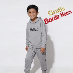 Baju Hangat Anak Tebal Sedang One Set Jaket Sweater Baby Terry Celana Panjang Custom Nama Outfit Musim Dingin