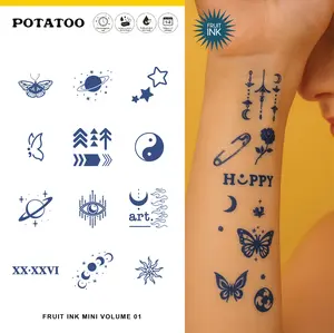 Potatoo Mini Fruit Ink - Tahan Lama dan Anti Air - Tatto Temporary Halal