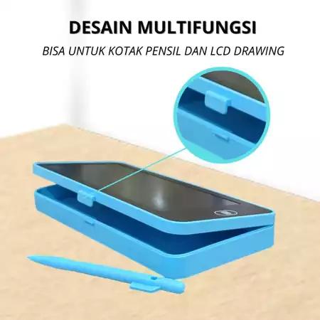 Drawing Box Kotak Pensil Dan Papan Coret Kreatif Anak Dengan Digital Pad Edukasi Alat Toys 7