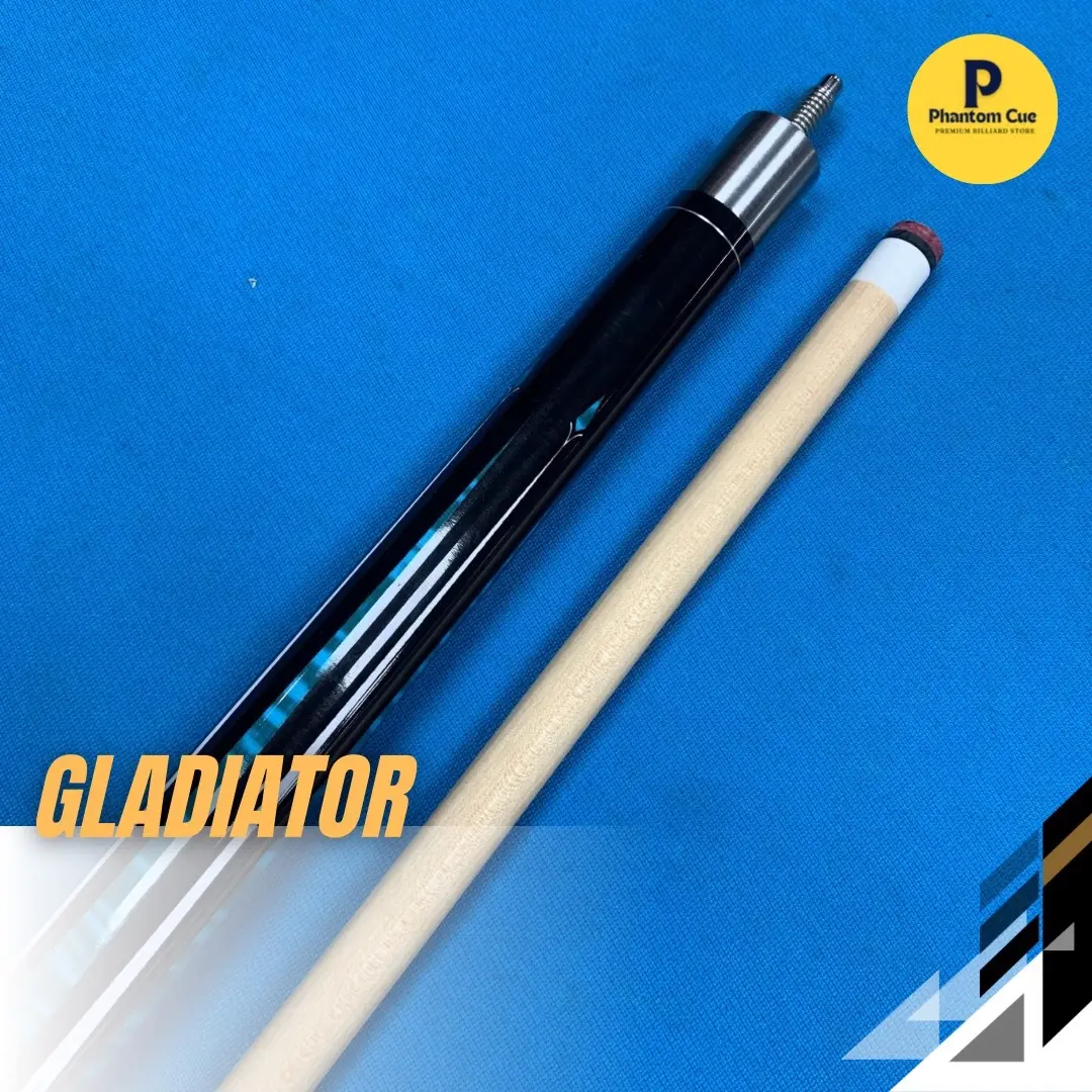 [BISA COD] STICK GLADIATOR MOTIF TOSCA STICK KAYU STICK BILLIARD RECOMENDED UNTUK PEMULA