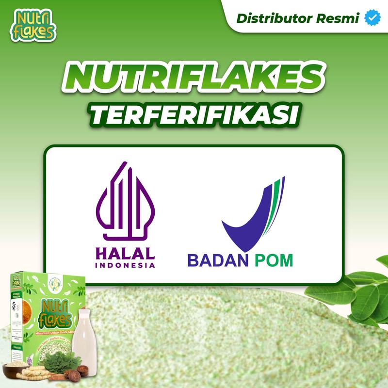 Nutriflakes Original 1 Box Sereal Umbi Garut  Bantu Keluhan Asam Lambung & Maag Bisa COD 4