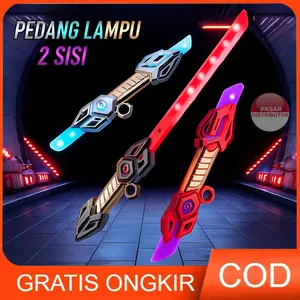Pasar Distributor BTC-0804 PEDANG 2 SISI Mainan Pedang Lampu Suara Anak Laki Edukasi Cahaya Bunyi