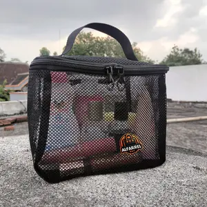 Pouch Kosmetik Multifungsi Skincare - Alat Sabun - Tempat Alat Bayi / Alat2 Kerja Tas Jaring Tebal