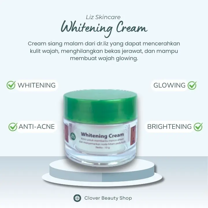 Liz Skincare Krim Flek Hitam Siang dan Malam Semua Jenis Kulit Wajah Pelembab Mencerahkan Pencerah Wajah Menyamarkan Bekas Jerawat Berlubang Pria / Wanita Perawatan Muka