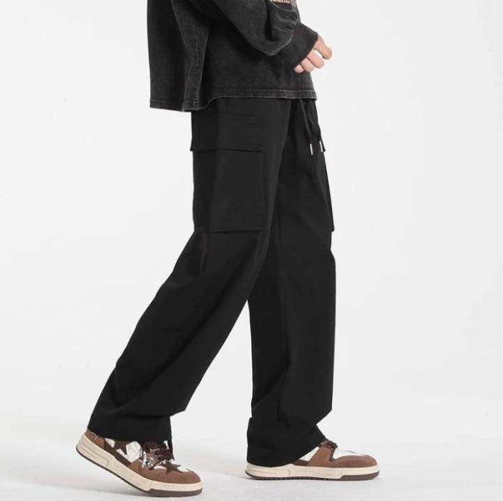 Celana Cargo Panjang Pria Korean Style Oversize Baggy Pants Pria Celana Trening Pria Big Size Celana Pria Loose 7