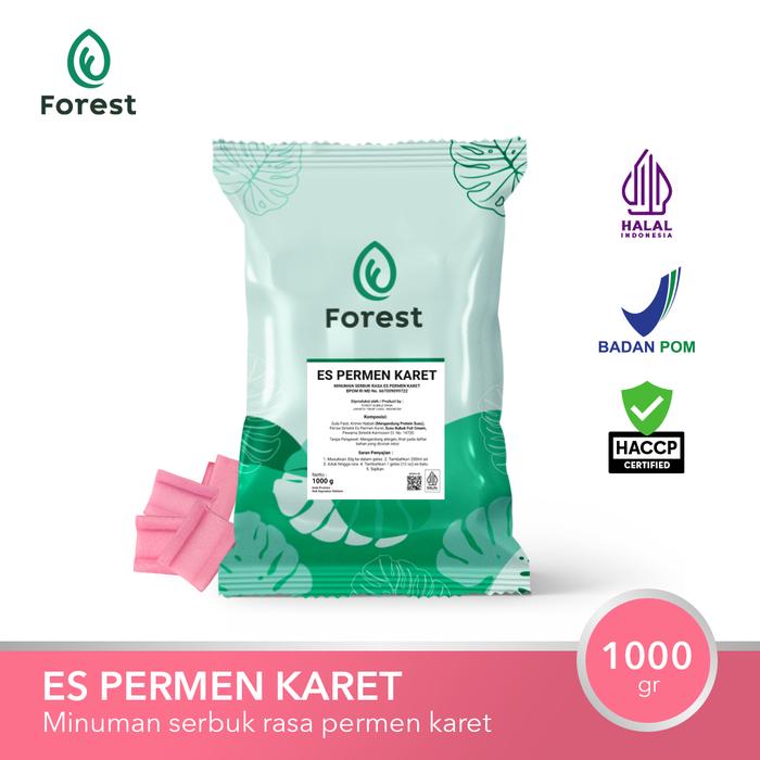 Gambar Bubuk Minuman ES PERMEN KARET VIRAL 1000g - FOREST Bubble Drink Air Powder dari Forest Beverage Solutions Kota Administrasi Jakarta Selatan Tokopedia
