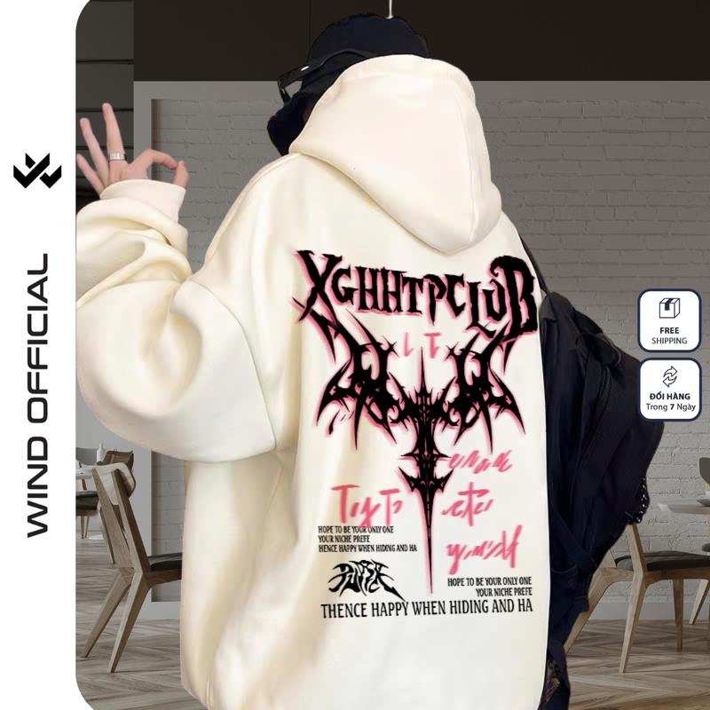  Áo hoodie form rộng Wind SWORD NNN Clothing Unisex thời trang nam nữ oversize Menswear Dài Tay 