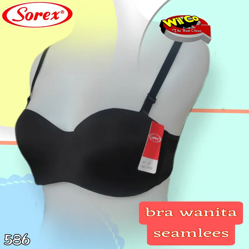 K586 Sorex Bra Wanita Seamless Ada Kawat Cup A Size  34 - 40 Dua Pengait Busa Tipis Bh Dewasa 5