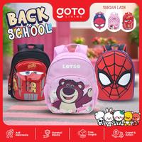 Gambar (Crazy Deal) Goto [COD] Hobanlee Backpack Tas Sekolah Anak Perempuan Laki Laki Karakter - BCG-005 CARS RED dari Goto Living Kota Tangerang 1 Tokopedia