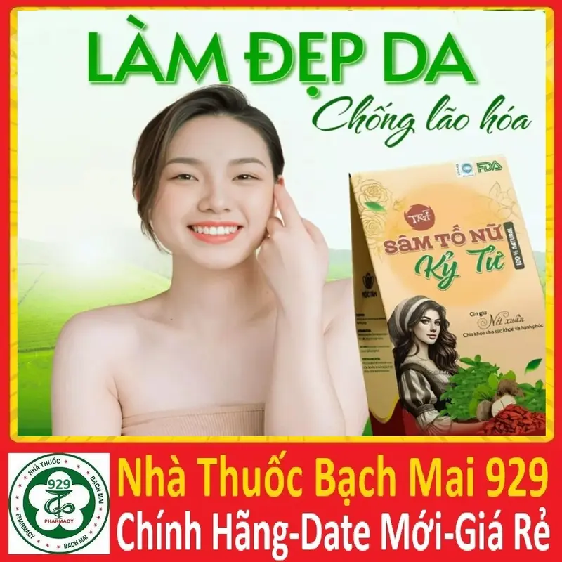 [combo 2 hộp] Trà Sâm tố nữ kỷ tử (HÀNG MỚI VỀ) 0