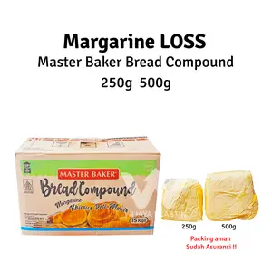 [RE-Pack] Margarine [MASTER BAKER] Bread Compound --- 250g 500g @Pack | seperti margarin amanda master baker re pack repack loss los kiloan gram oles roti kue manis lembab ekonomis murah exp lama pack D90