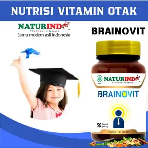 Multivitamin Otak Anak dan Dewasa  Peningkat Daya Ingat Kecerdasan Memperbaiki Saraf Otak dan Kesehatan Otak BRAINOVIT isi 50 kapsul