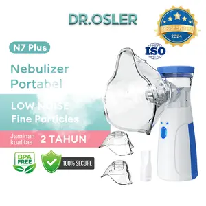Dr.osler N7 Plus Nebulizer Portable / alat Nebulizer Anak / nebulizer / Vapor Asthma Inhaler / Terapi Pernafasan Nebulizer Asma / Cocok untuk Anak-anak dan Dewasa Asli Berat Obat Tetes Wajah alat  bantu inhaler  asthma