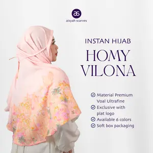 AISYAH SCARVES Jilbab Printing Bergo Homy Crepe - Bergo Homy Vilona