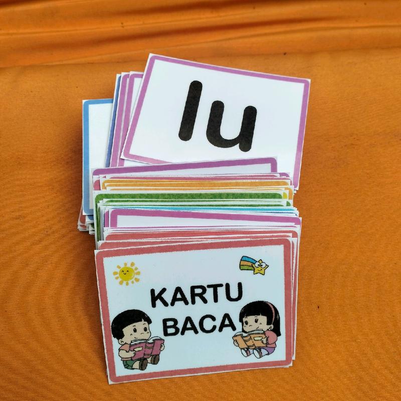 Flashcard Kartu Baca Belajar Membaca Sederhana - Shop | Tokopedia