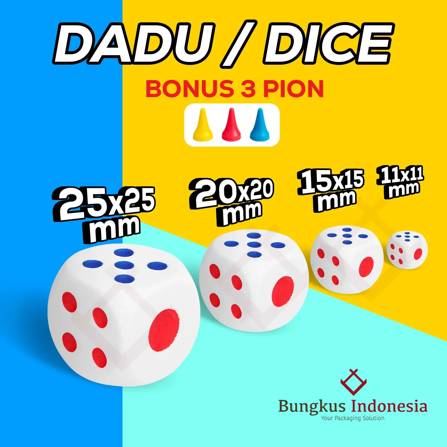 Dadu / Dice Ukuran 20x20mm