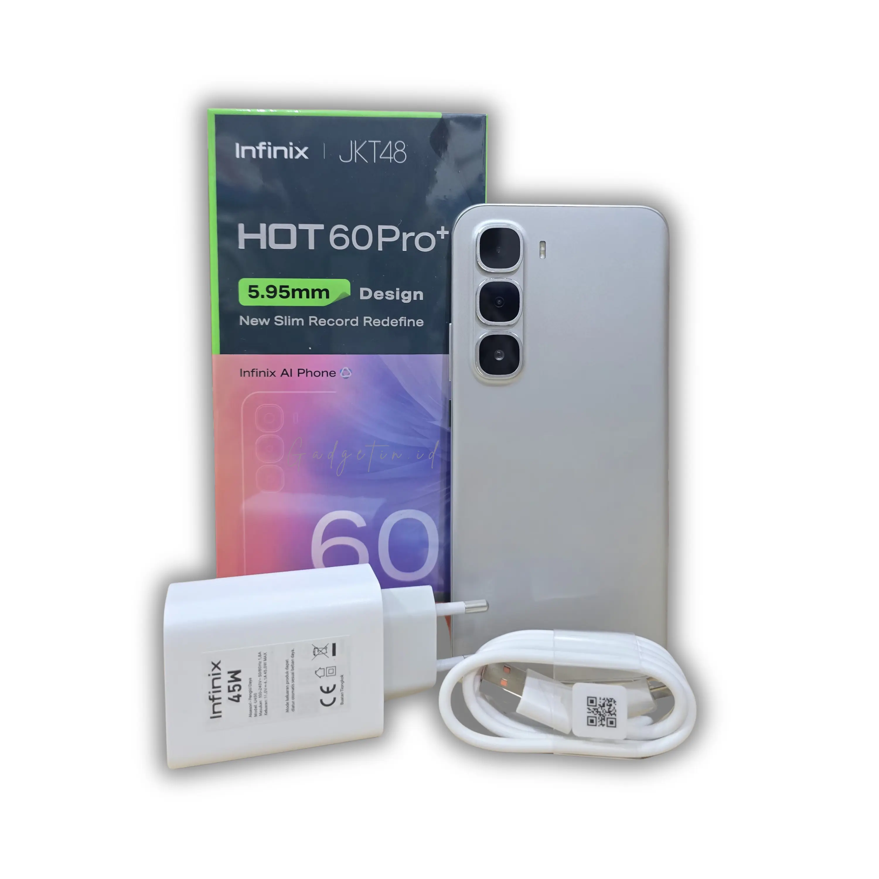 [Exclusive Gadgetasik] INFINIX Hot 60 Pro+ 8GB/256GB - 1.5K 144Hz 3D-Curved AMOLED - Helio G200 - Garansi Resmi
