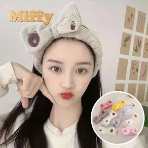Miffy - Bandana Motif Kartun Headband Wanita Untuk Facial Bando Make up Bahan Tebal