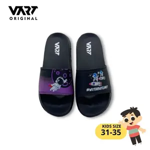Vart - Sandal Selop Anak Laki-Laki Usia 4-12 Tahun Motif Astronot Galaxy - Sendal Slip On Anak